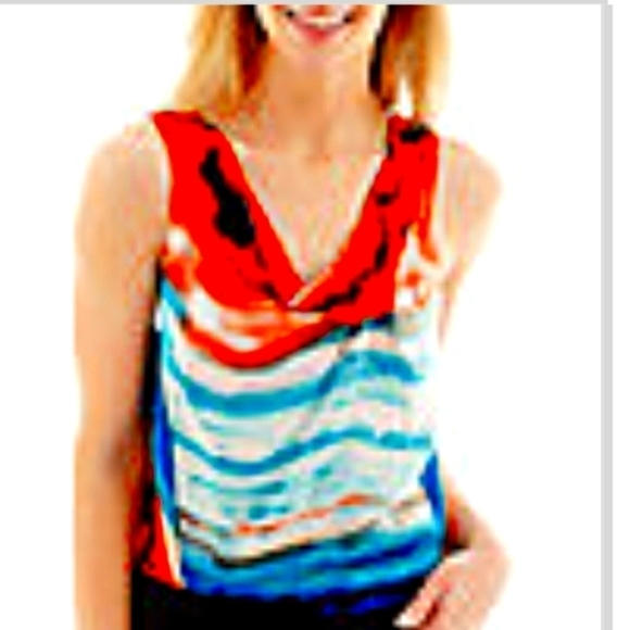 𝅺worthington Cowl Neck Blouse - Picture 1 of 8